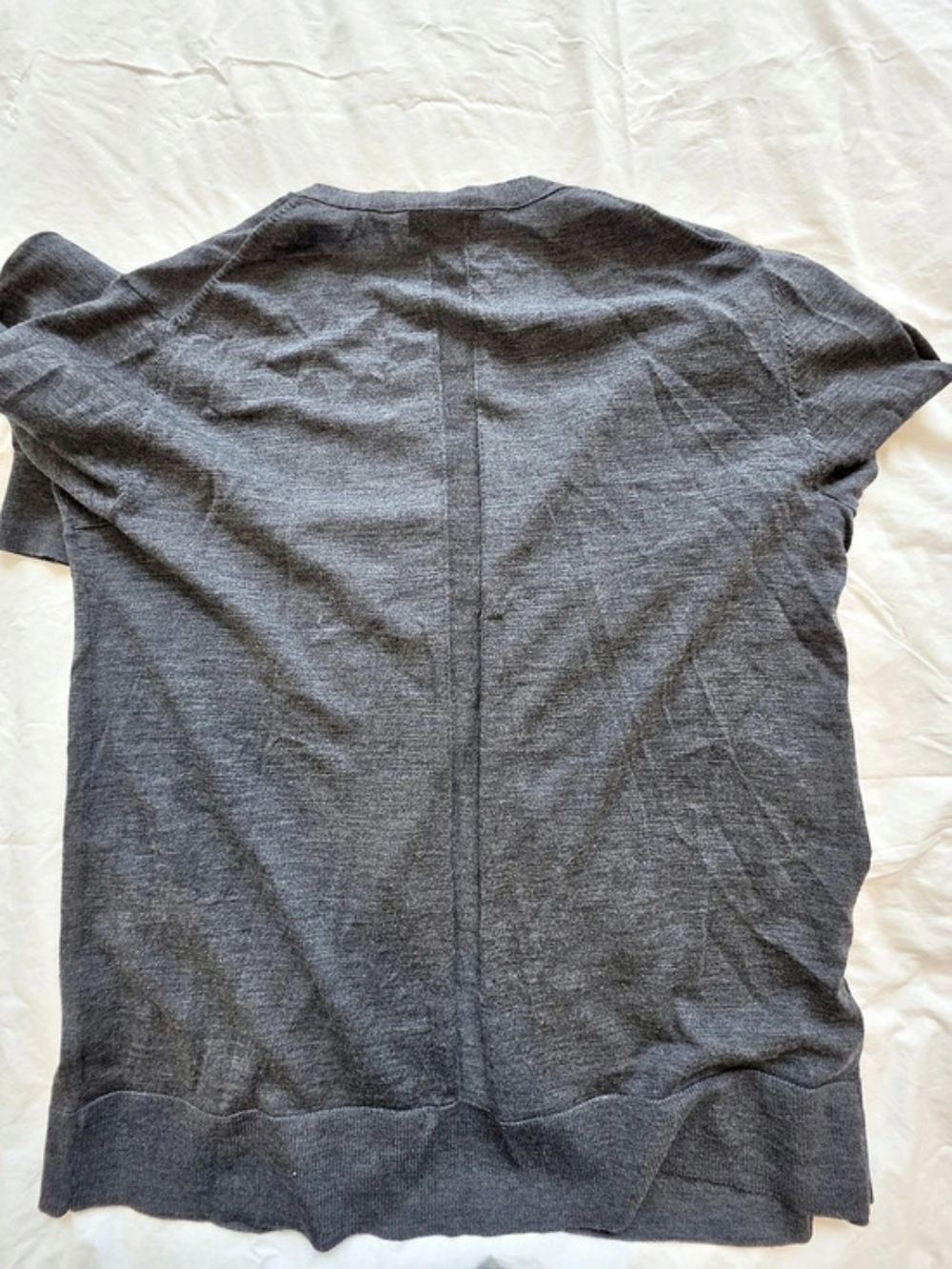 Banana Republic Merino Wool Cardigan Gray XL - Picture 4 of 9